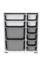 Hanah Home Zen 2D2K6U Blanco y Gris